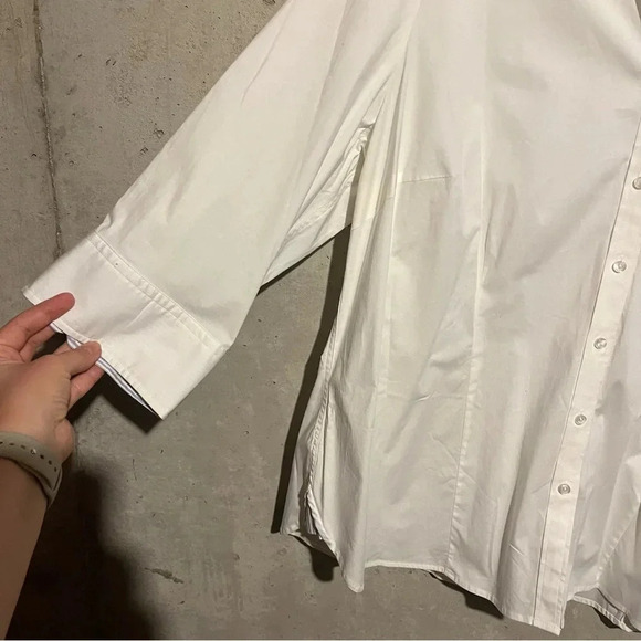Tommy Hilfiger NWT Womens White 3/4 Sleeve Button-Down Top Shirt Plus Size 18 - Picture 5 of 11